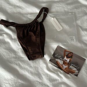 NWT Somerfield Matira bottom - shiny brown - Small